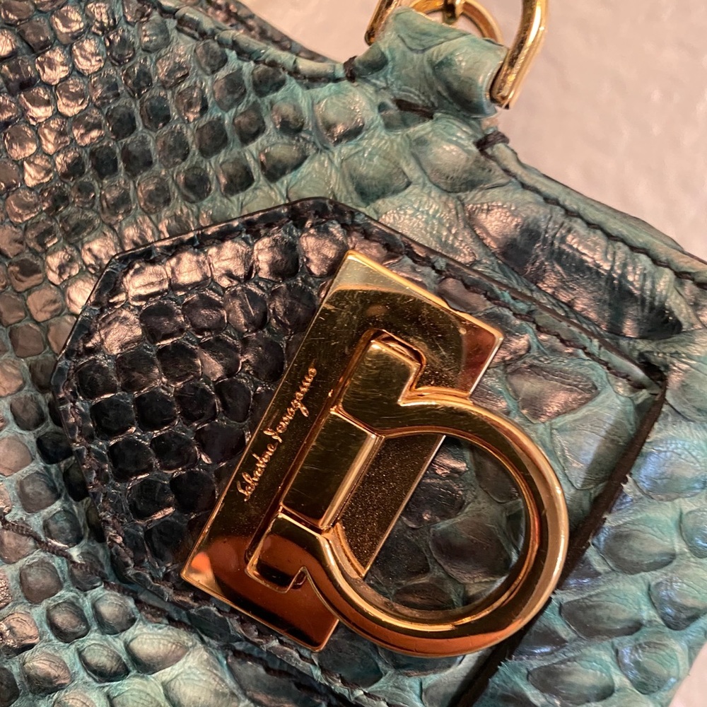 Python W Tote- Authentic Ferragamo Handbag - image 3